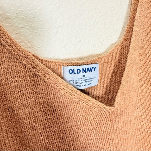 Old Navy Slouchy Rib-Knit Button-Front Cardigan Sweater with matching tank 3X - Picture 7 of 7